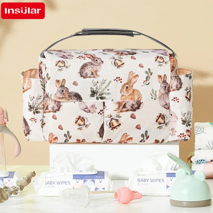 Cartoon Baby Diaper Bag Stroller Organizer Waterproof Nappy Bag