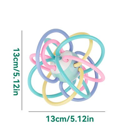 Baby Manhattan Teething Ball Soft Rubber Rattle Newborn Toy