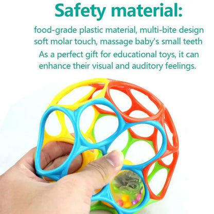 Soft Baby Rattle Ball Teething Sensory Toy for Newborns 0–12M
