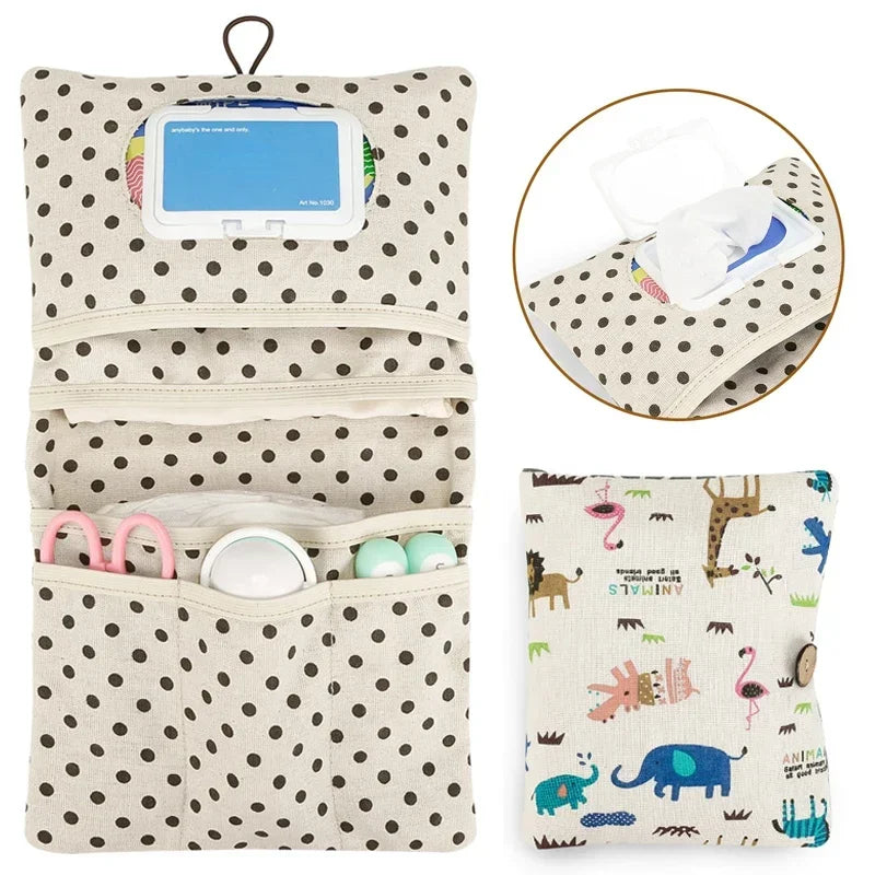 Portable Baby Bag Organizer Mini Diaper Pouch Travel Stroller Essentials