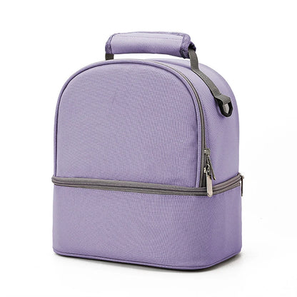 Fashion Insulated Double-Layer Mommy Bag Large Capacity Travel Handbag