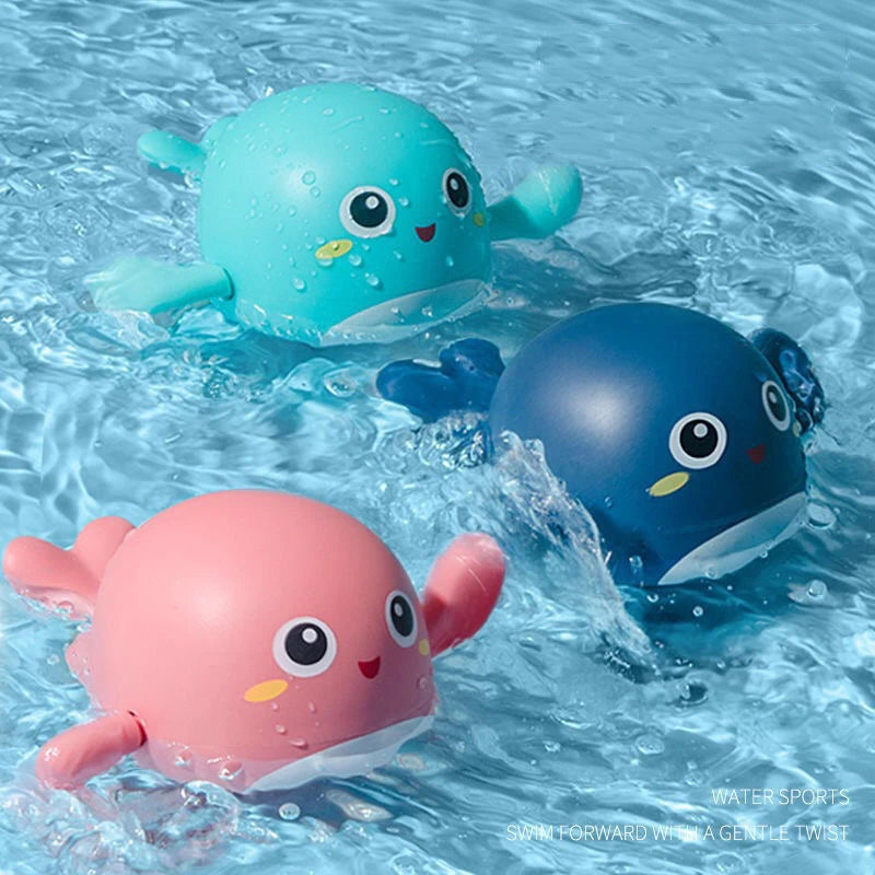 Clockwork Baby Bath Toys Swimming Cute Animal Bathing Fun Kids Water Play
