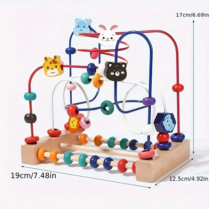 Baby Wooden Beads Building Blocks Early Learning Toy