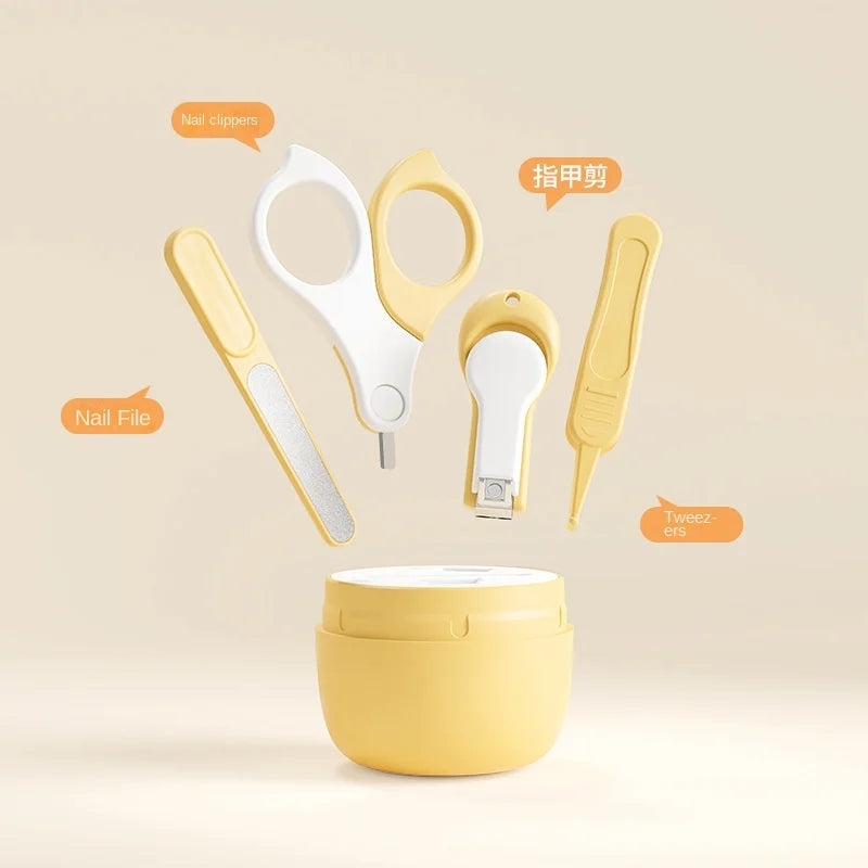 Baby Nail Clippers Set Newborn Children Anti-Pinch Nail Care