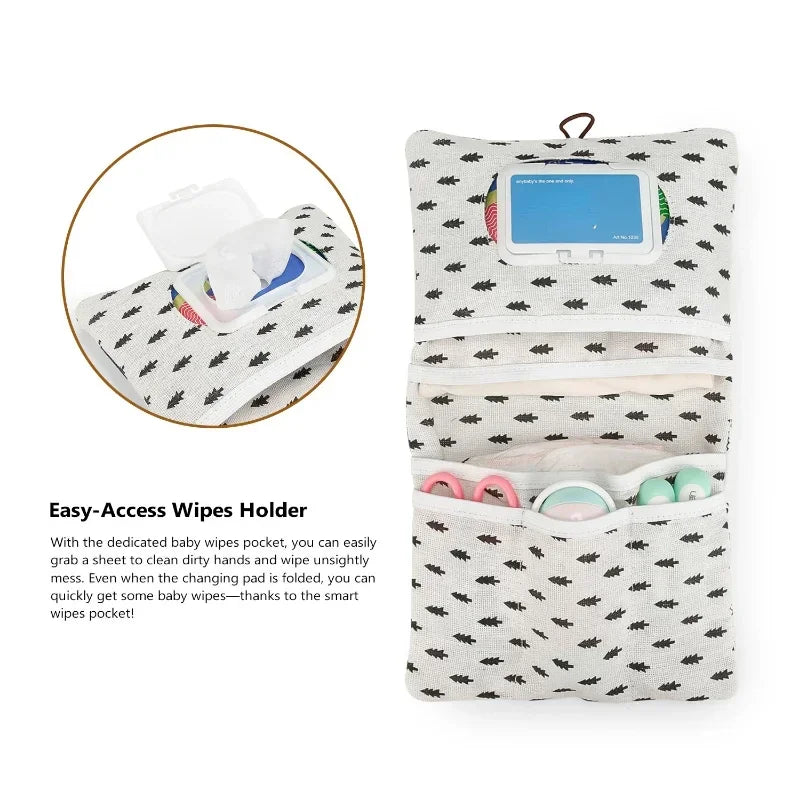 Portable Baby Bag Organizer Mini Diaper Pouch Travel Stroller Essentials