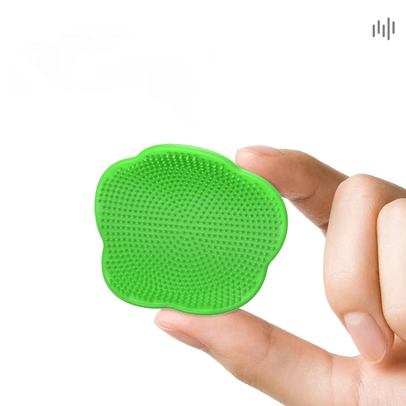 Baby Hair Brush Soft Silicone Newborn Head Massager Comb