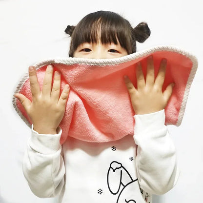 Cartoon Baby Bib Face & Saliva Towel Kids Brushing Towel 3–8 Years