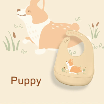 Silicone Baby Bib Waterproof Adjustable Feeding Apron