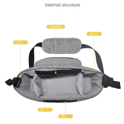 Baby Stroller Hanging Diaper Bag Large Capacity Portable Mommy Storage Bag
