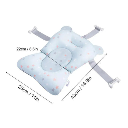 Newborn Bath Cushion Foldable Adjustable Bathtub Mat Baby Bath Accessories