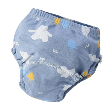 Baby Training Pants 6 Layer Cotton Reusable Breathable Cloth Diapers