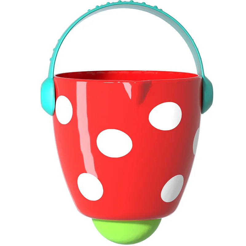 Baby Shower Bath Toys Mini Leaky Bucket Water Play Cups for Toddler