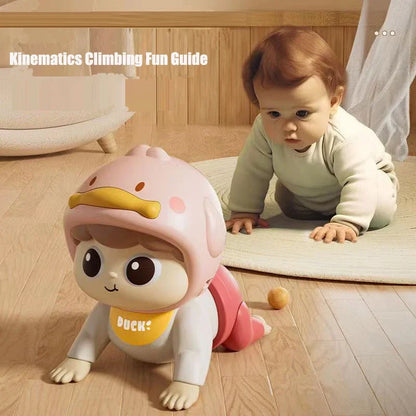 Baby Crawling Doll Toy Electric Sound Educational Toddler Toy 0-12M