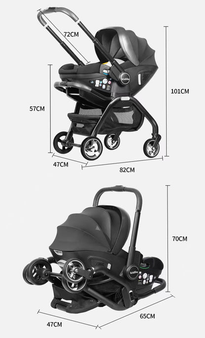 Kodilo Baby Safety Stroller Reversible Newborn Sleeping Basket