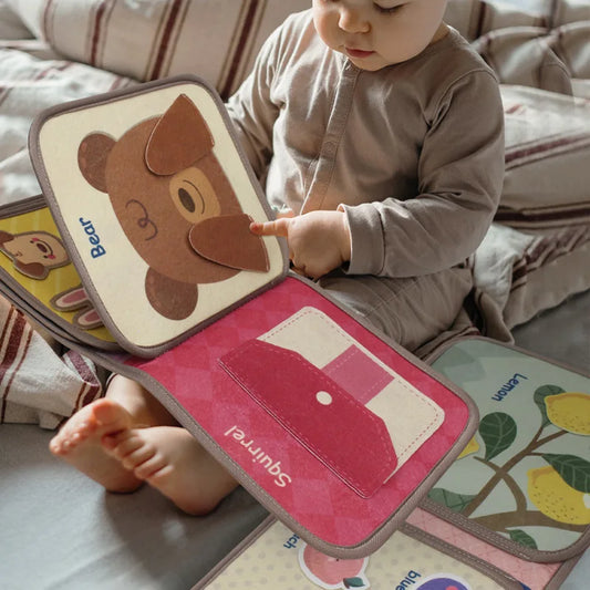 Montessori Busy Book Baby Early Education Puzzle Sensory Fabric Toy