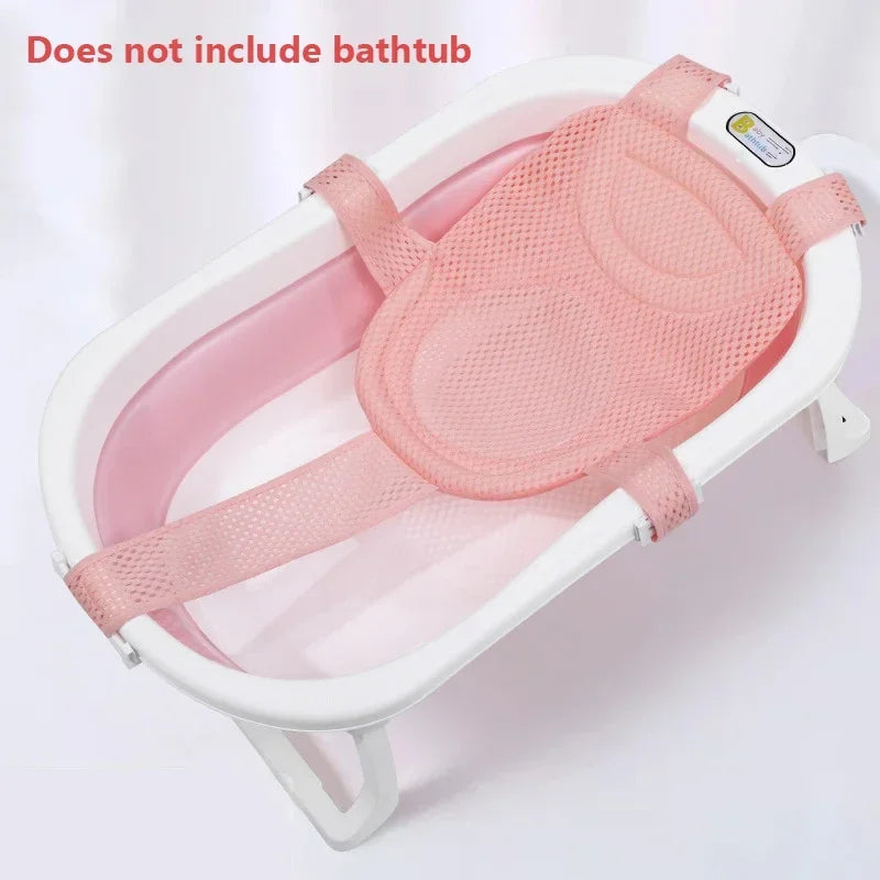 Baby Bath Net Mat Adjustable Newborn Anti-Slip Bathtub Cushion