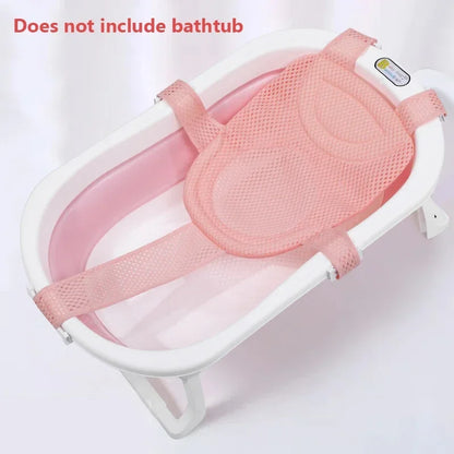 Baby Bath Net Mat Adjustable Newborn Anti-Slip Bathtub Cushion