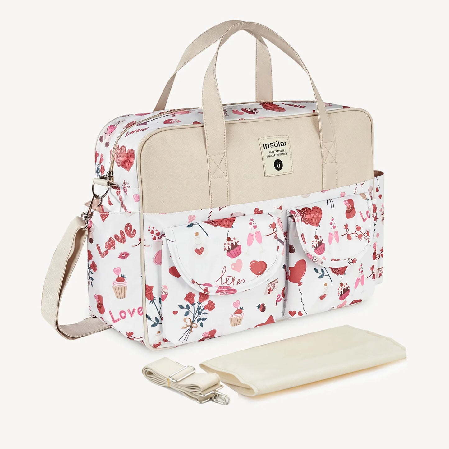 Multifunction Waterproof Single-Shoulder Baby Diaper Crossbody Bag