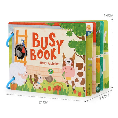 Montessori Baby Busy Book Early Learning Educational Toy