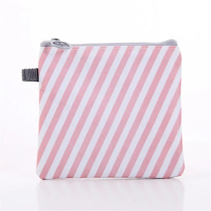 Cartoon Girls Diaper and Sanitary Storage Makeup Coin Jewelry Bag
