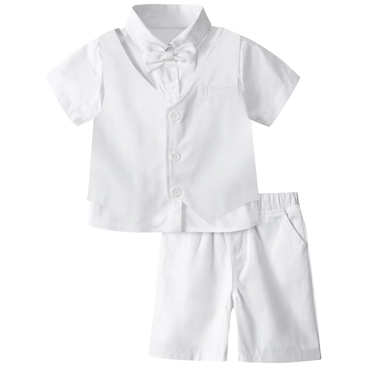 Baby Boy 3PCS Wedding Party Suit Set Cotton Toddler Outfit
