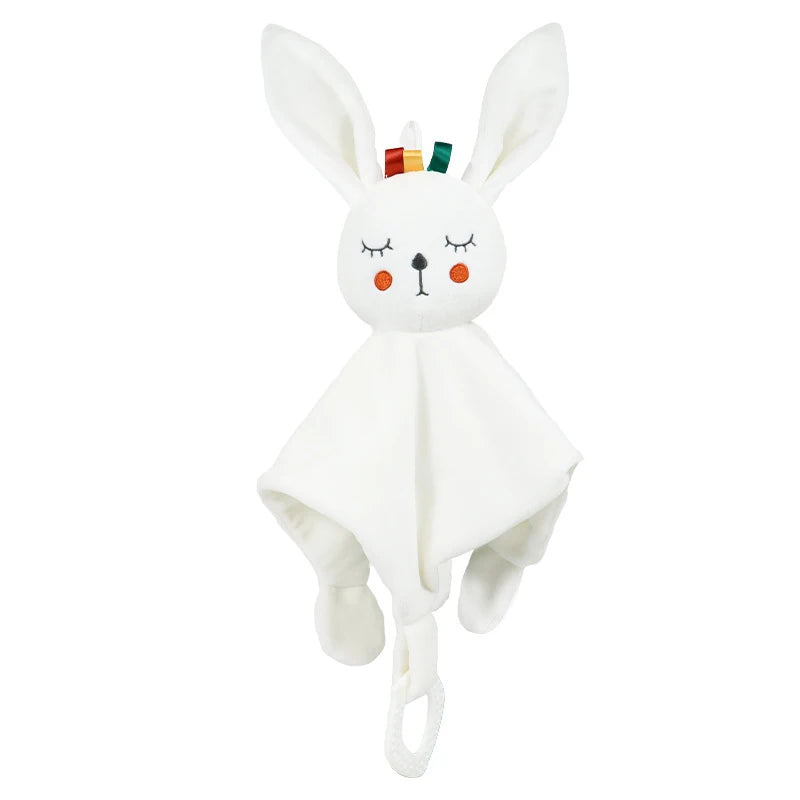 Baby Security Blanket Soft Plush Animal Soothing Toy