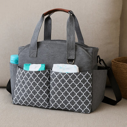 Large Capacity Waterproof Baby Diaper Bag – Multi-Compartment Mommy Handbag