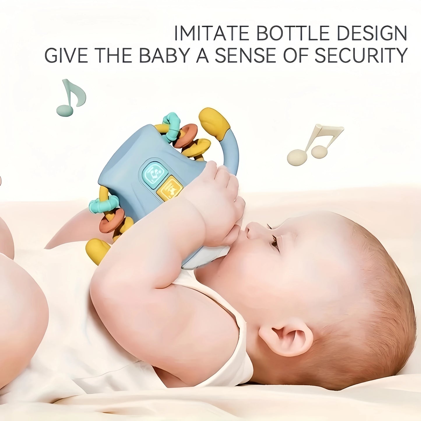 Electronic Baby Bottle Rattle Musical Toy with Songs and Words 18+ Months