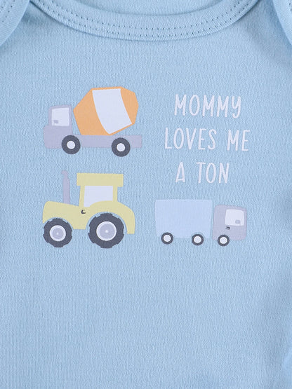 Baby Boy 3PCS Summer Short-Sleeve Cotton Onesies Newborn 0-9 Months