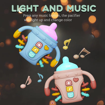 Electronic Baby Bottle Rattle Musical Toy with Songs and Words 18+ Months