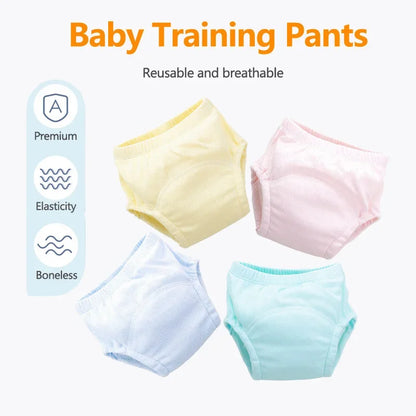 Newborn Reusable Cotton Baby Diapers Washable Potty Training Pants