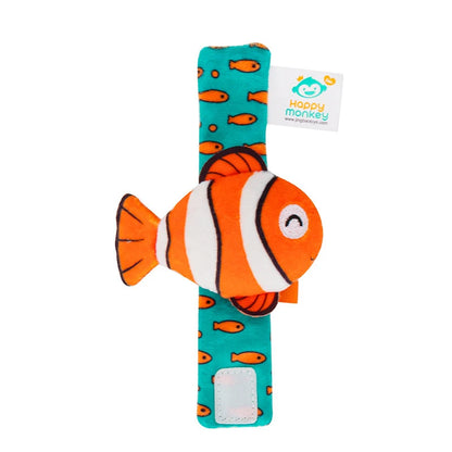 Plush Animal Baby Rattle Soft Sensory Wrist Toy for Newborns 0–12M