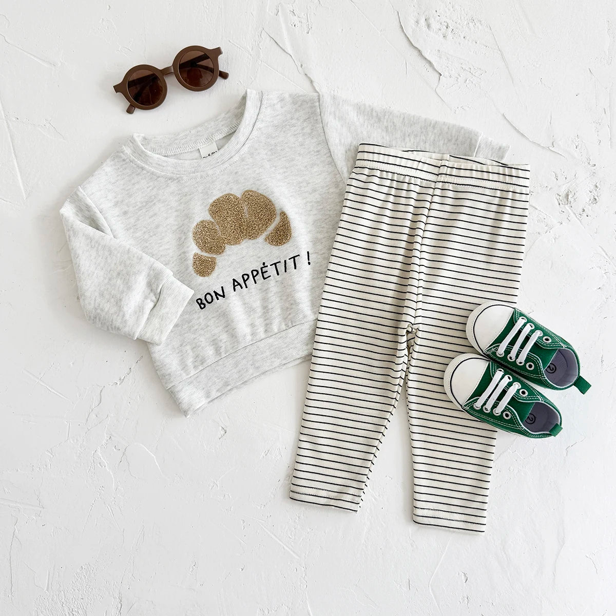 Baby Boys Cartoon Sweatshirt Pants Set Autumn Winter