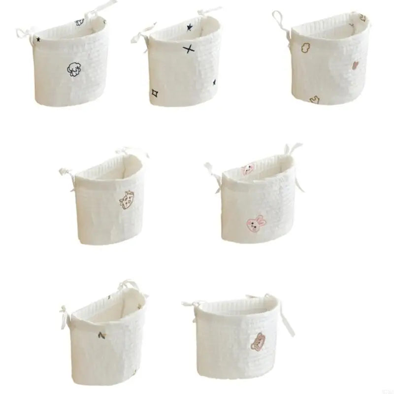 Portable Baby Care Hanging Organizer Crib Storage Diaper Bag Cotton