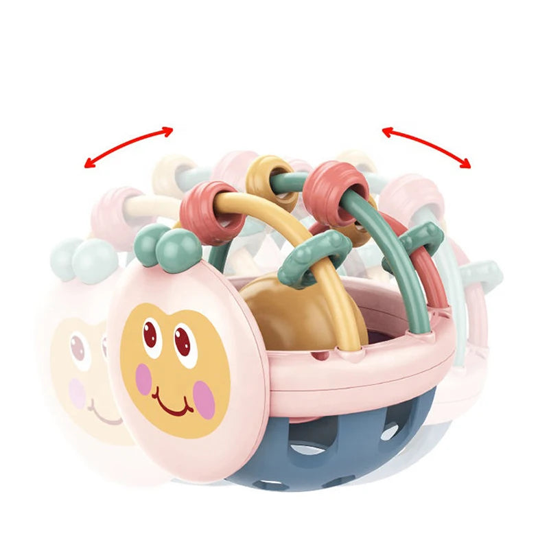 Baby Soft Teething Toy Sensory Rattle Grasping Ball