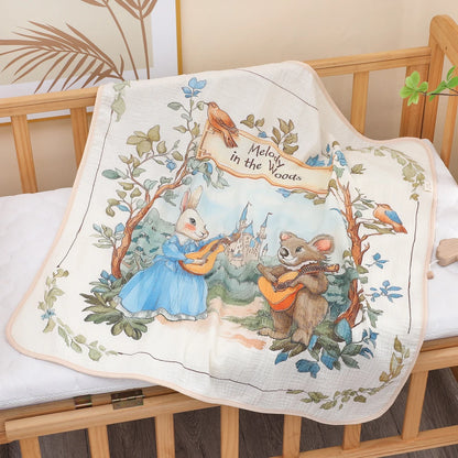 Newborn Baby Bath Towel Pure Cotton Gauze Soft Absorbent Blanket