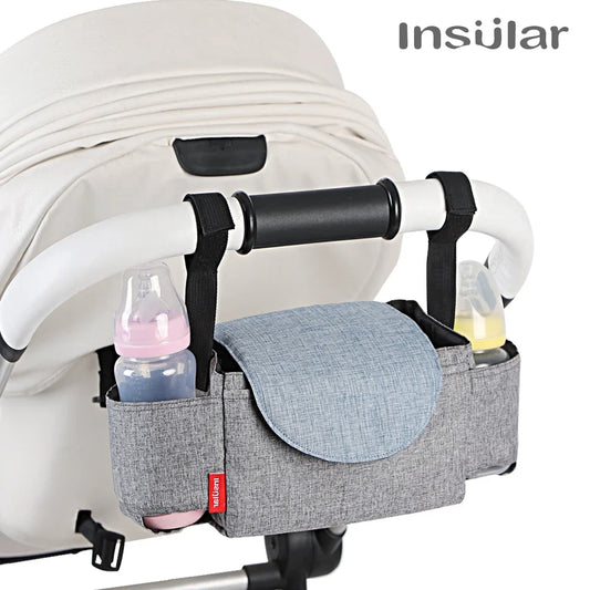 Insular Baby Diaper Bag Milk Bottle Insulation Storage Mommy Stroller Bag