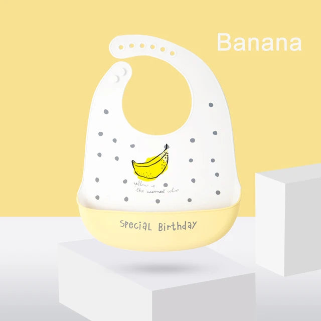 Silicone Baby Bib Waterproof Adjustable Feeding Apron