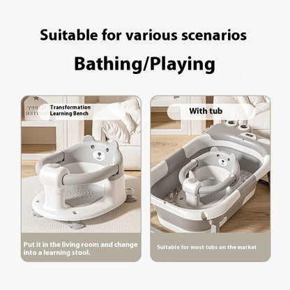 Baby Bathing Seat Non-Slip Newborn Bathtub Lying Support Stool