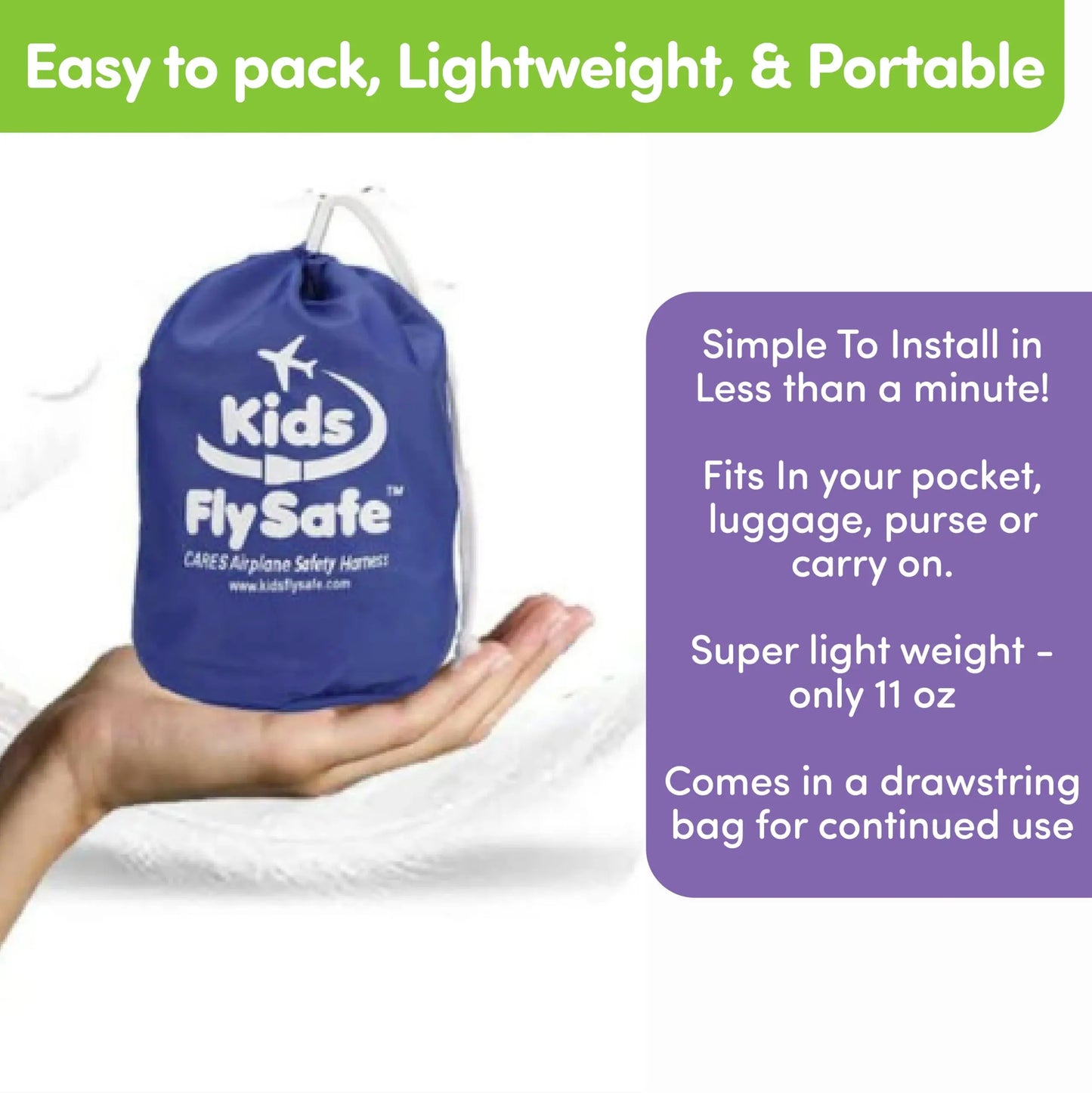 Cares Fly Safe Airplane Safety Belt for Children