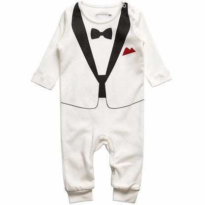 Baby Boy Cotton Formal Romper Spring Autumn 0-24M