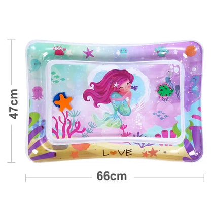 Baby Tummy Time Water Play Mat Inflatable Activity Pad
