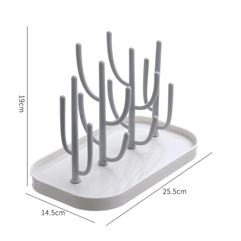 Baby Bottle Drying Rack Detachable Holder for Nipples Cups Pump Parts