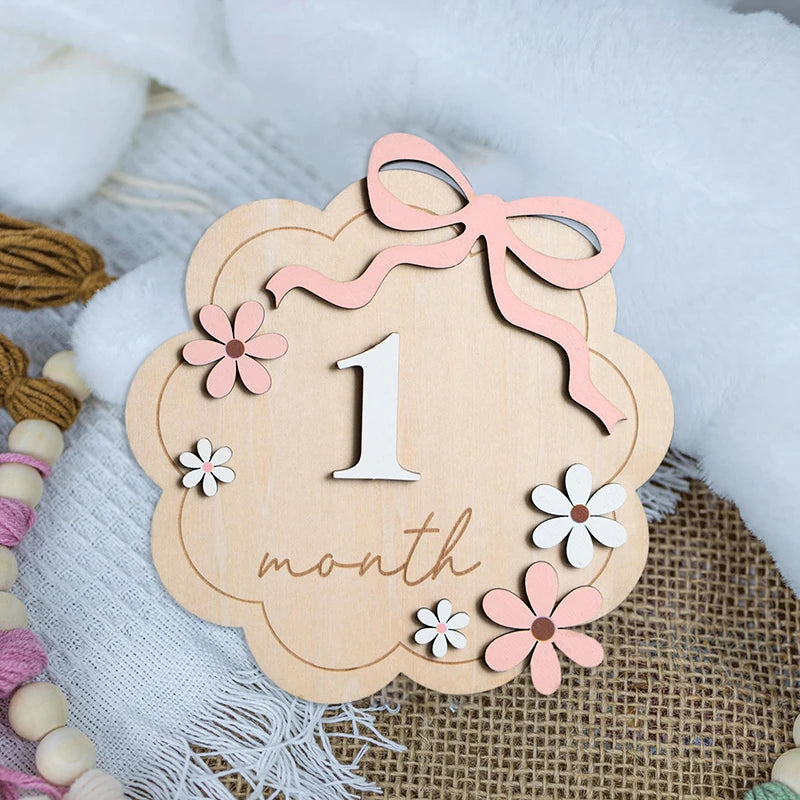Baby Announcement Sign Wooden Hello World Personalized Birth Plaque