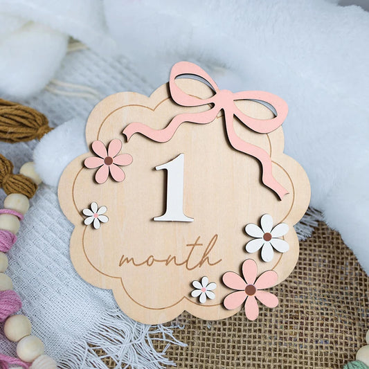 Baby Announcement Sign Wooden Hello World Personalized Birth Plaque