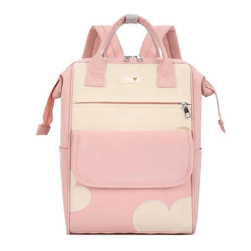Large Capacity Women’s Backpack Waterproof Multi-Pocket Diaper & School Bag