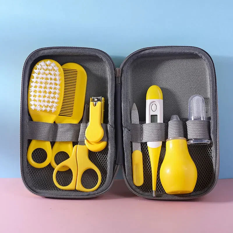 Baby Care Kit 8PCS Newborn Essentials Nail Clippers Brush Comb