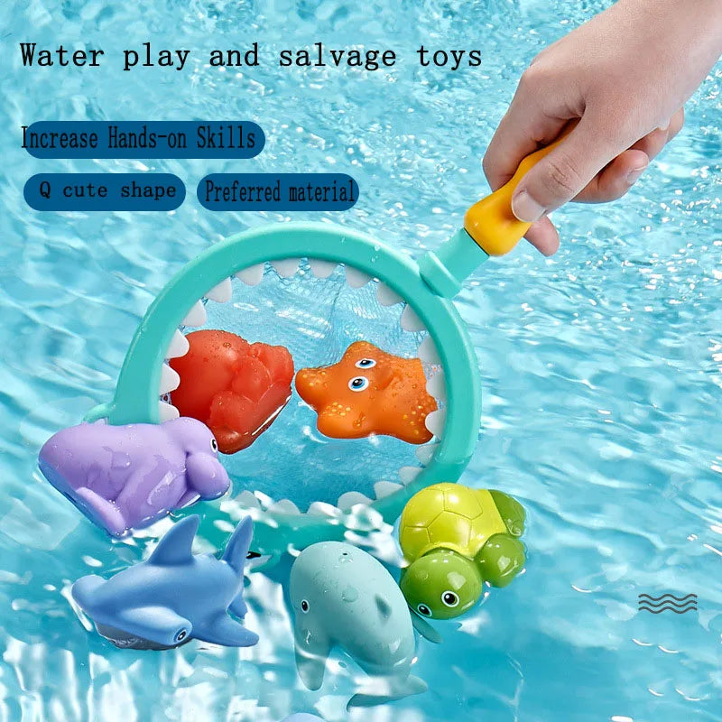 Baby Bath Toys Colorful Waterproof Toddler Infant Gift 0-3 Years