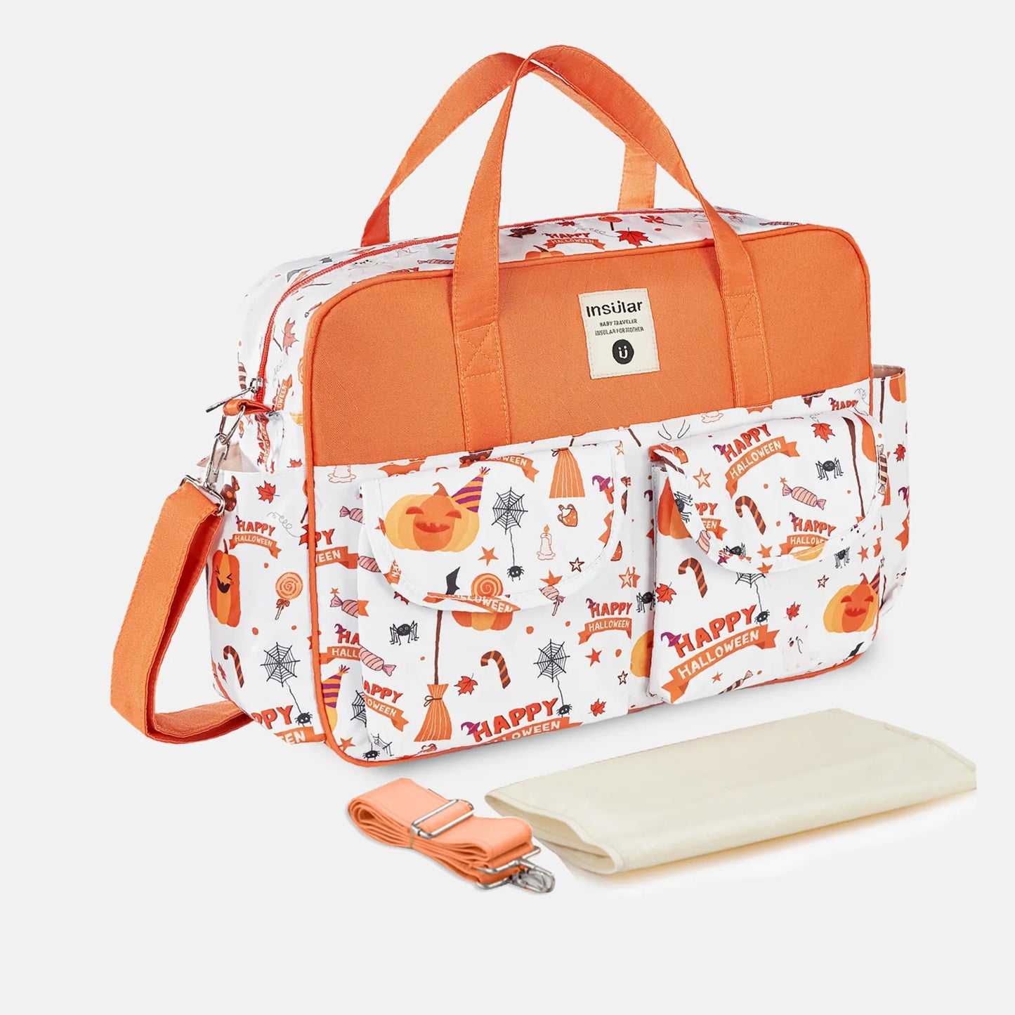 Multifunction Waterproof Single-Shoulder Baby Diaper Crossbody Bag