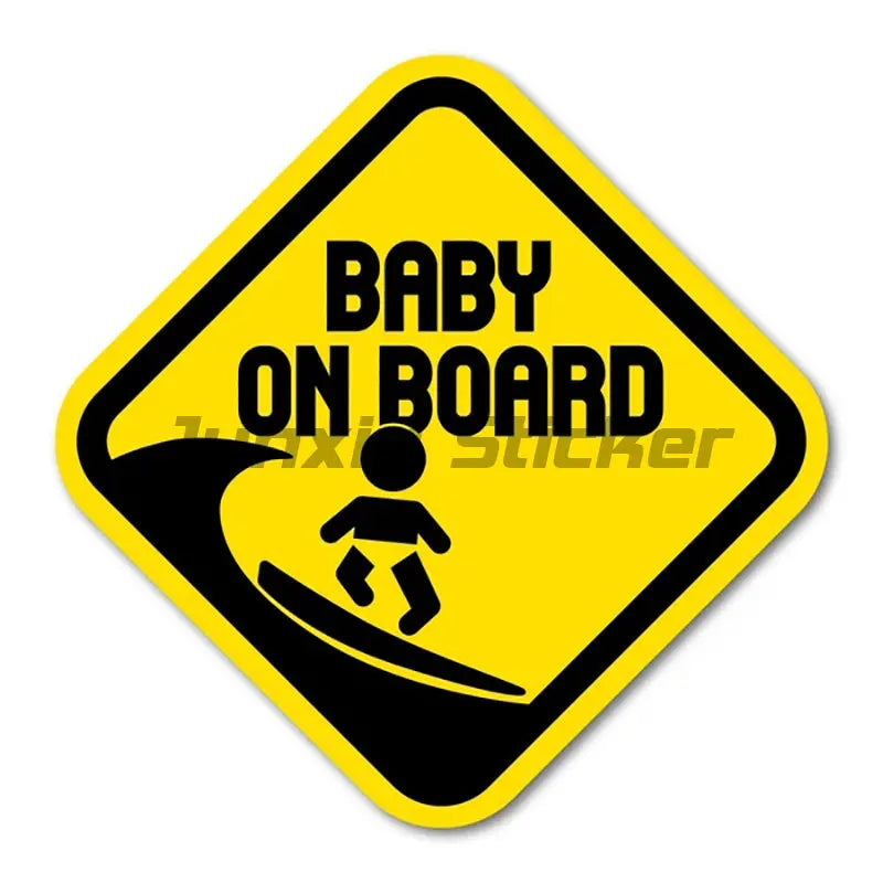 Super Baby On Board Sticker Car Motorcycle Window Bumper Warning Vinyl Decal